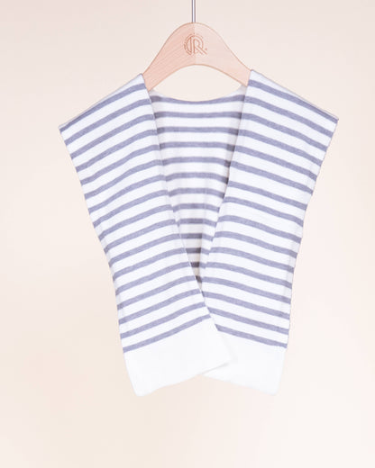 Original USA - Striped Preppy Mock Sweater Wrap