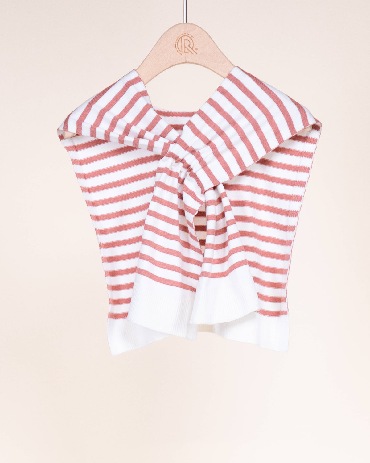 Original USA - Striped Preppy Mock Sweater Wrap