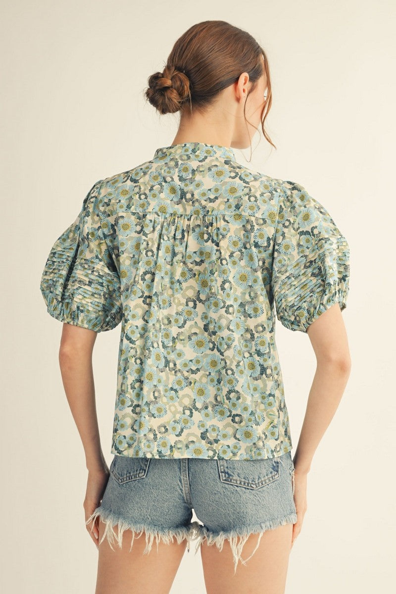 Jodifl Puff Sleeve Floral Top