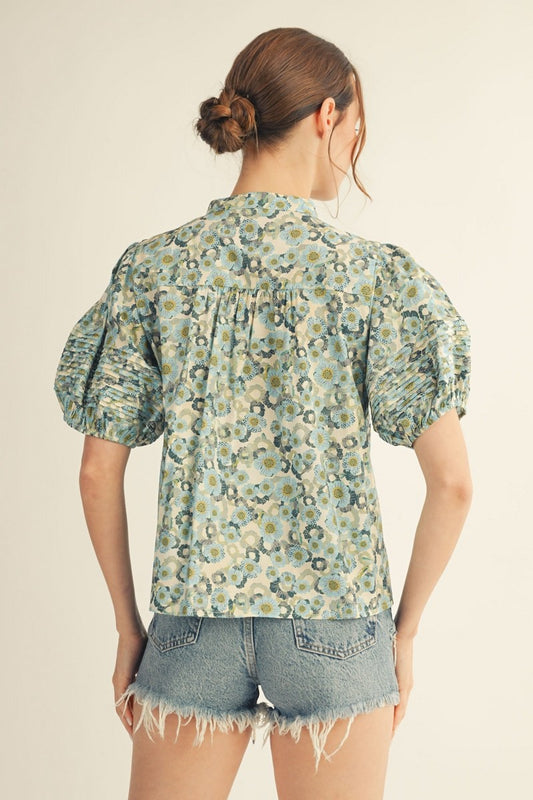 Jodifl Puff Sleeve Floral Top