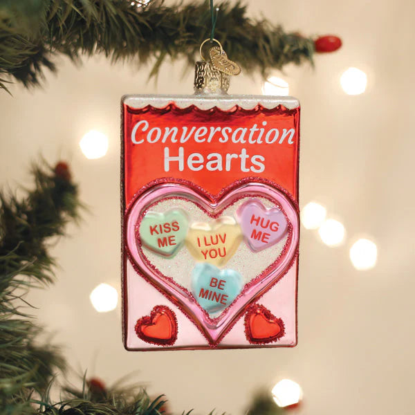 Old World Christmas Conversation Hearts Candy
