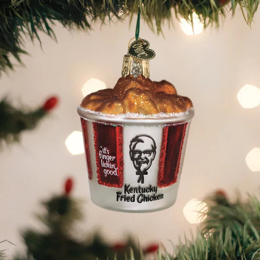 Old World Christmas KFC Bucket of Chicken Ornament