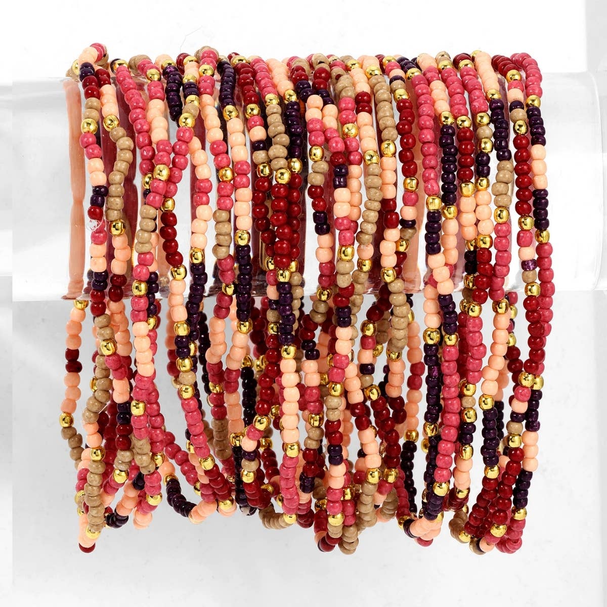 Splendid Iris - Assorted 2mm Stretch Seed Bead Bracelets