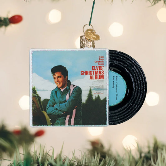Old World Christmas Elvis' Christmas Album Ornament