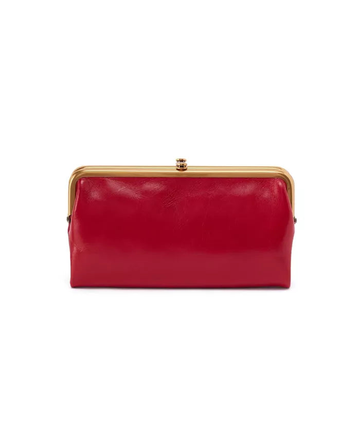 Hobo Lauren Clutch Wallet in True Red