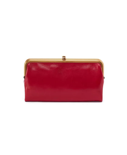 Hobo Lauren Clutch Wallet in True Red