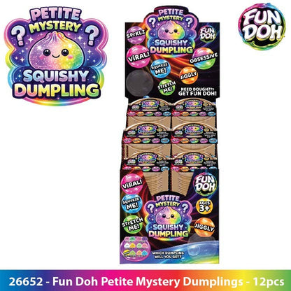 Novelty Brands - Fun Doh Squishy Mystery Mini Petite 2.5" Dumpling Toy