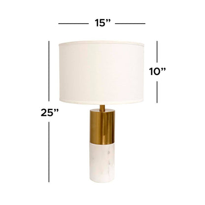 Pasargad Home - Rhoda Marble Table Lamp