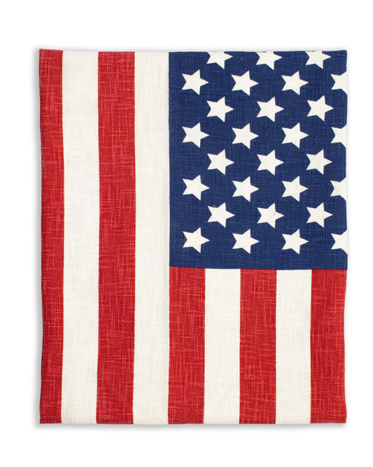 The Royal Standard American Flag Throw with red and white stripes and navy star field