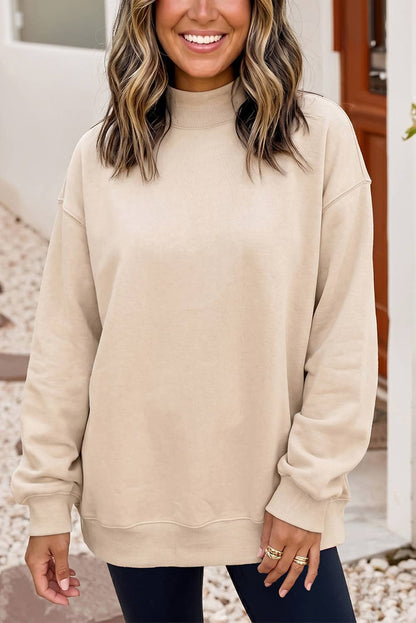 Little Daisy Closet - Game Day Oversize Reversible Mock Neck Sweatshirt | S-4X