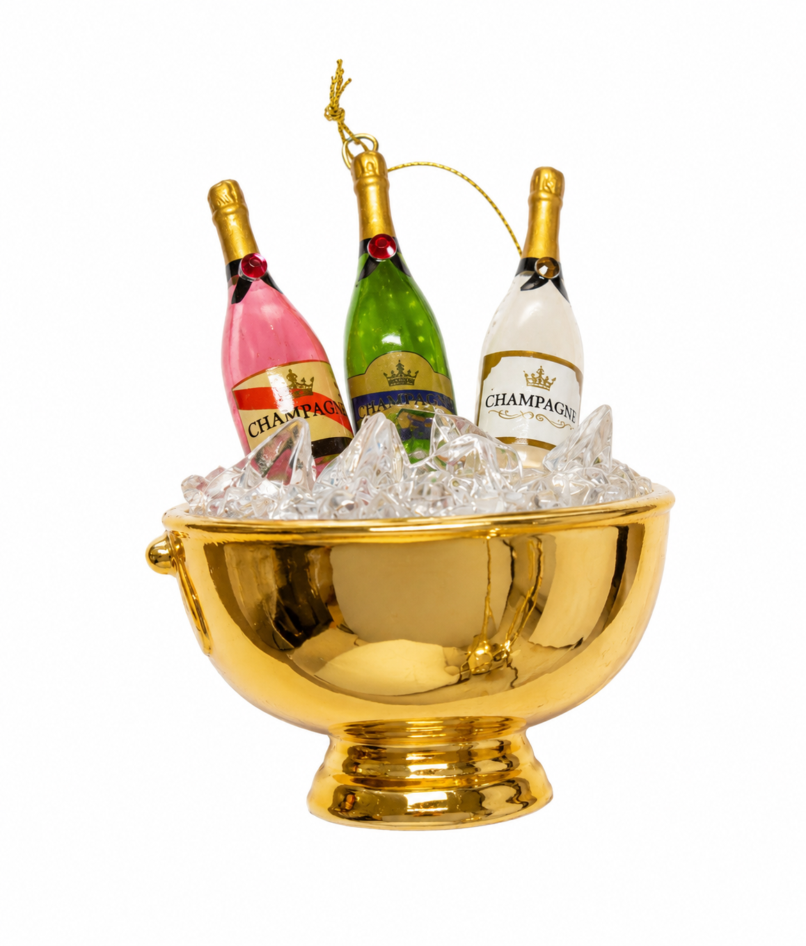 180 Degrees Champagne Bucket Ornament