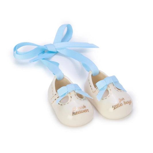 Cupcakes & Cartwheels Thank Heaven Baby Shoes Ornament