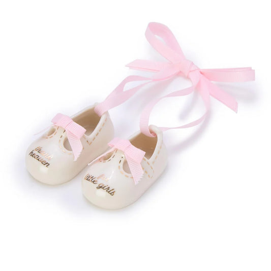 Cupcakes & Cartwheels Thank Heaven Baby Shoes Ornament