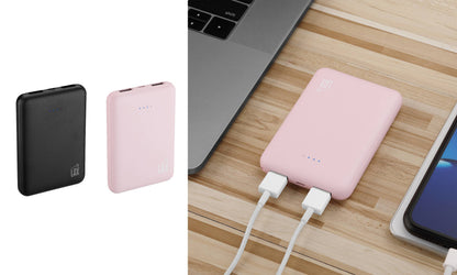 LAX Gadgets - 6600mAh Power Bank Ultra-Slim | Palm Size | Portable | 8Oz