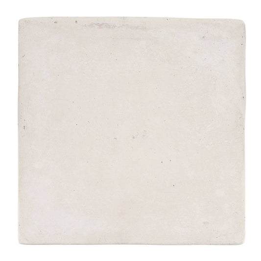Cream paper mache square medium riser top surface detail