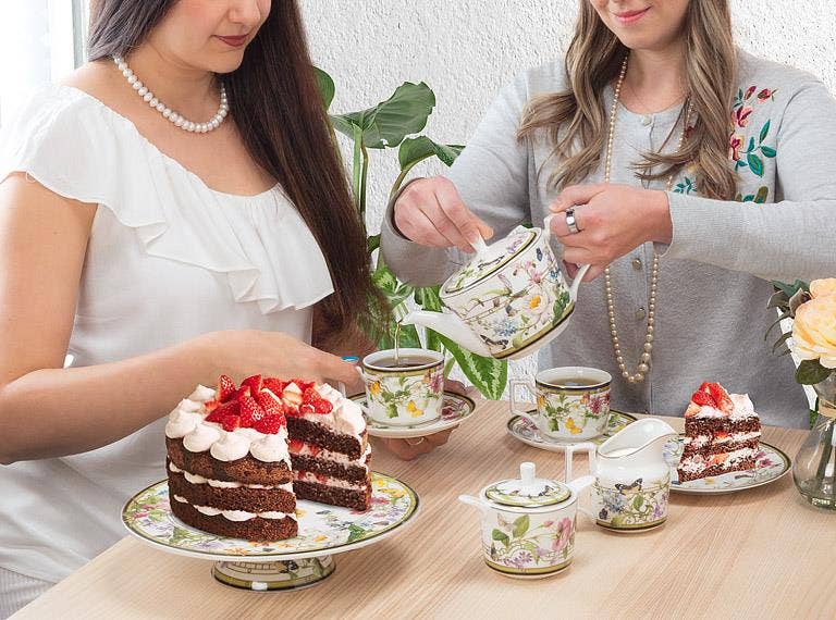 Abbott - Butterfly Garden Cake Plate-7.5"D