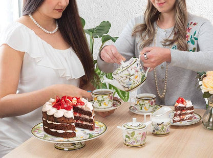 Abbott - Butterfly Garden Cake Plate-7.5"D
