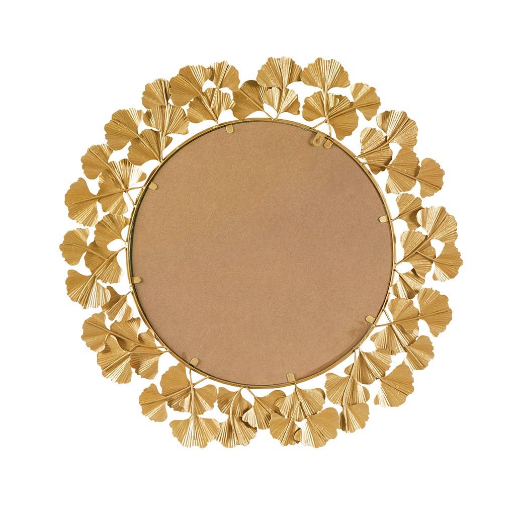 Olliix - Gold Foil Ginkgo Leaf Decor Mirror