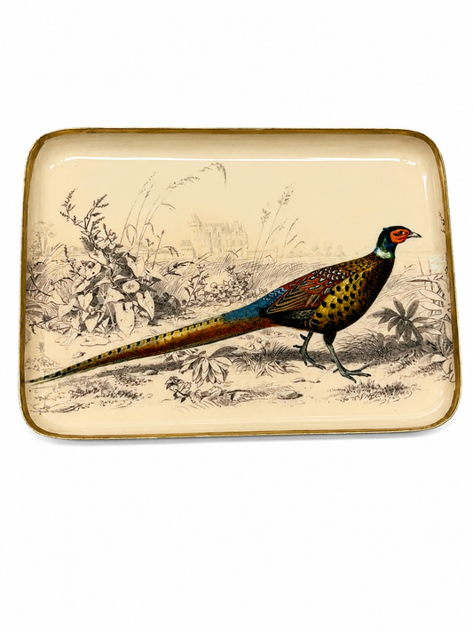 Two's Company Pheasant Metal Trays