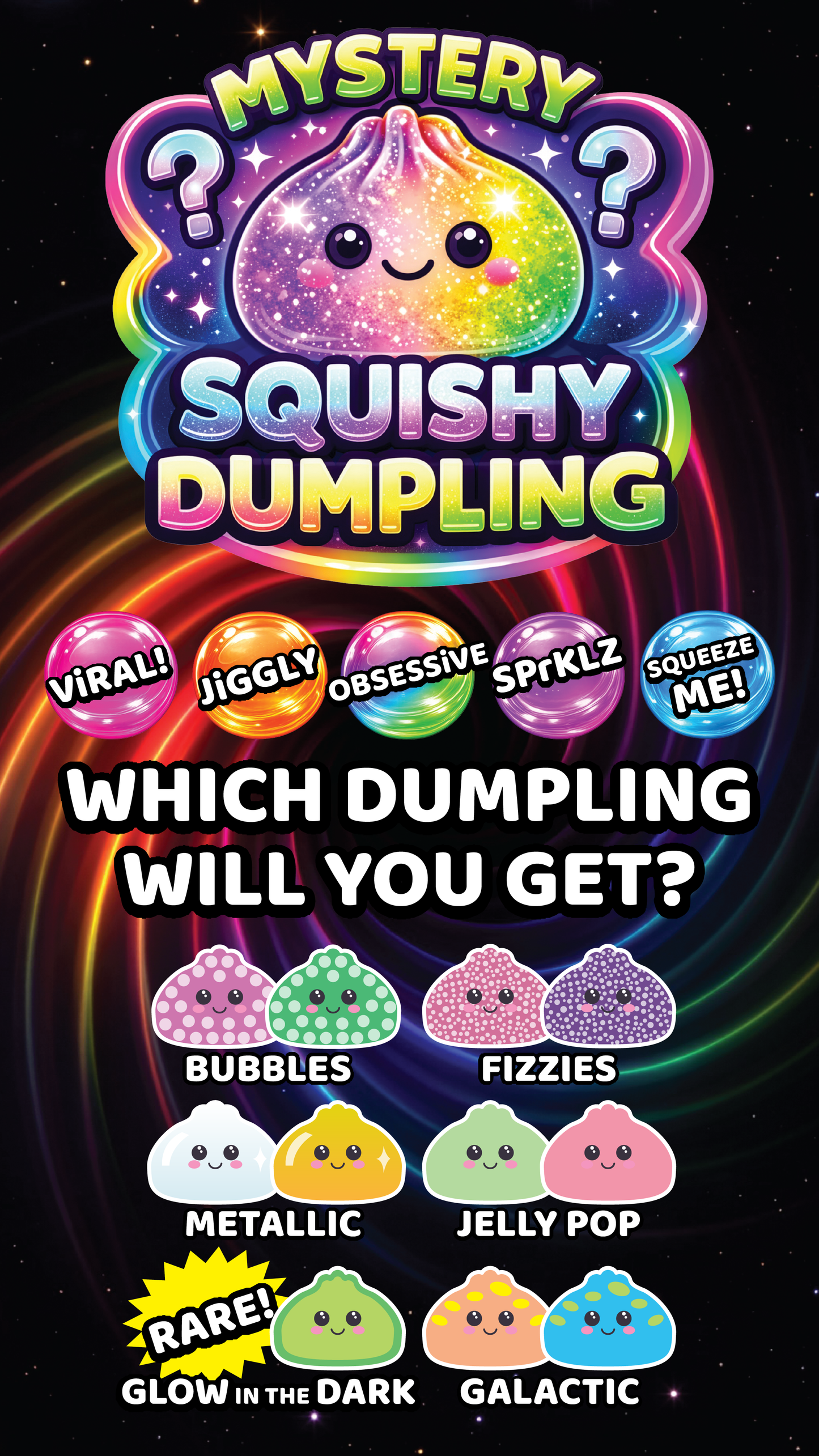 Novelty Brands - Fun Doh Mystery Dumpling Squishies
