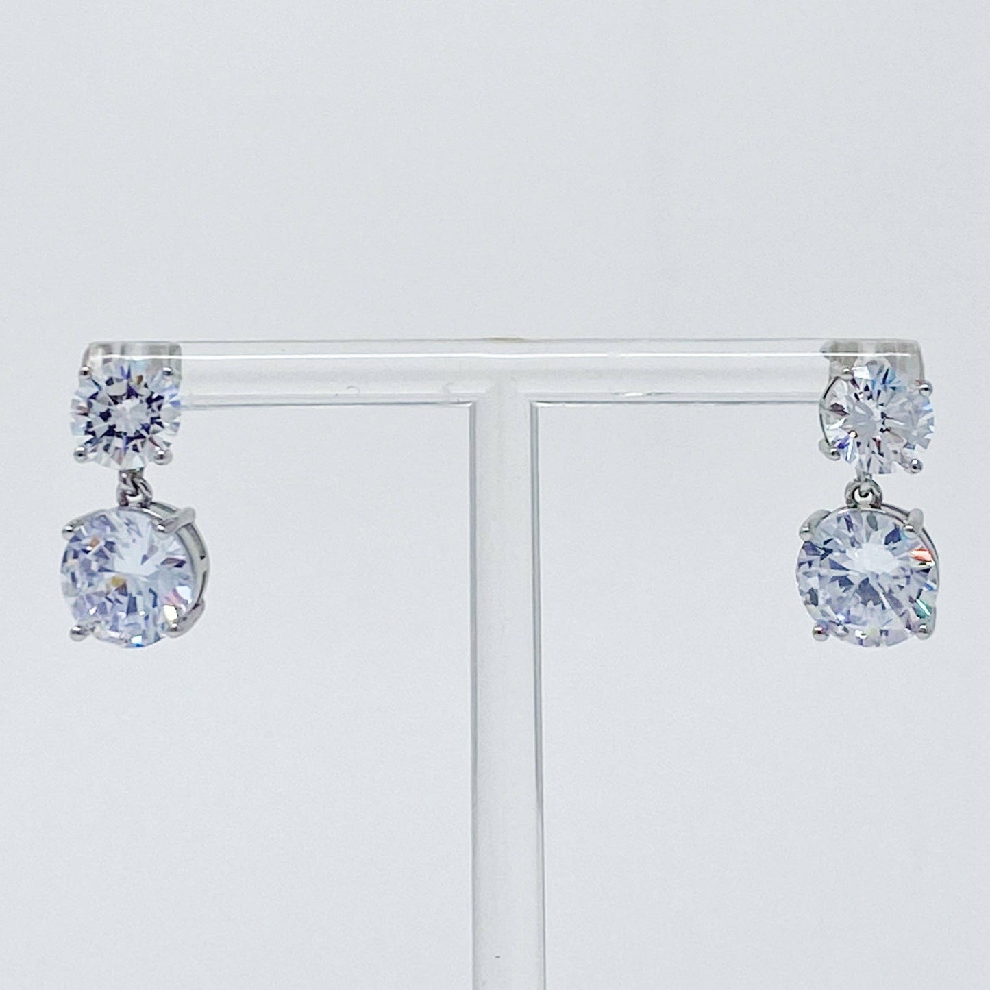 Ellison+Young - Double Diamond Dangle Earrings