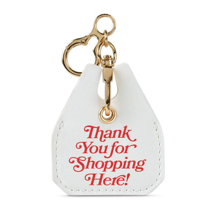 Fred & Friends - LITTLE CHARMER Shopping Bag Charm, AirTag & Quarter Holder