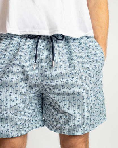 The Royal Standard Men's Crown and Anchor Swim Trunks