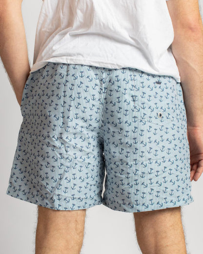 The Royal Standard Men's Crown and Anchor Swim Trunks