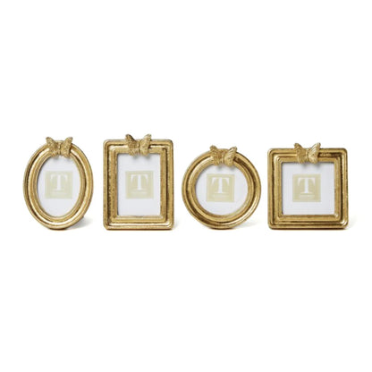 Two's Company Golden Butterfly Photo Frames