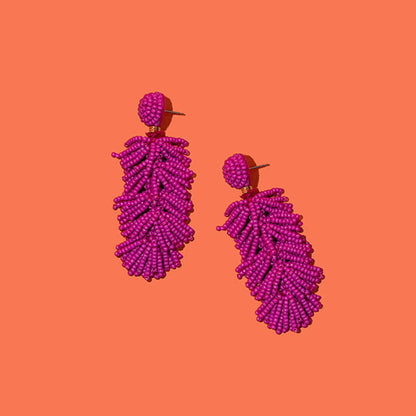Pierce + Hide - Custom Beaded Tiered Tassel Earrings | Tassel Earring