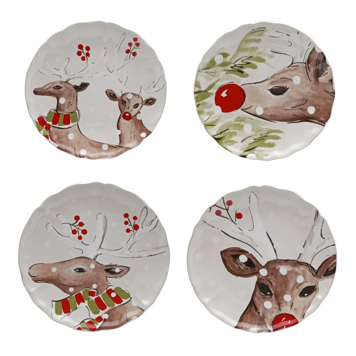Costa Nova "Deer Friends" Salad Plate