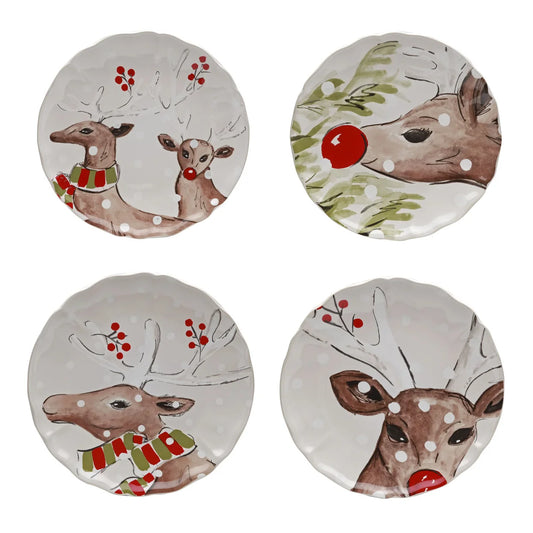 Costa Nova "Deer Friends" Salad Plate