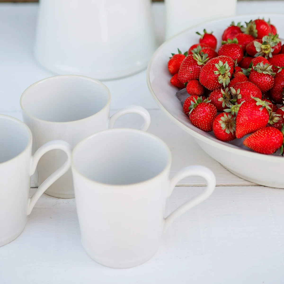 Costa Nova "Beja" White Mug
