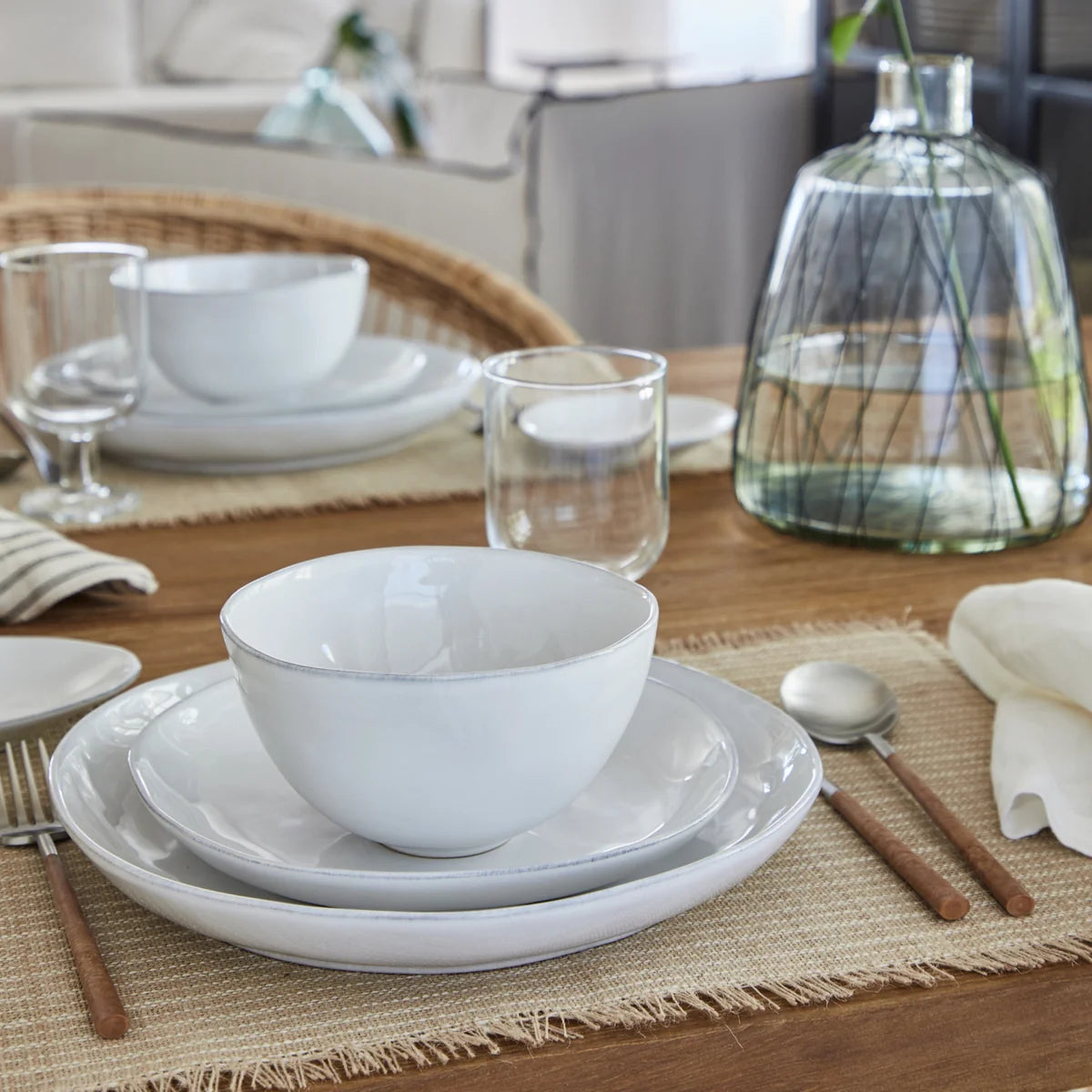Costa Nova "Livia" White Cereal Bowl
