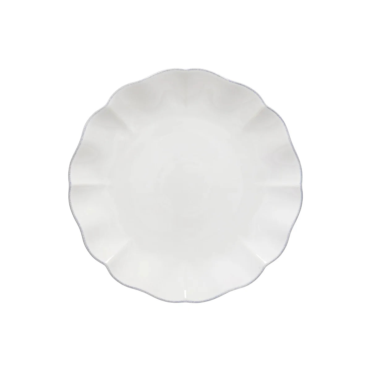 Costa Nova "Rosa" White Dinner Plate