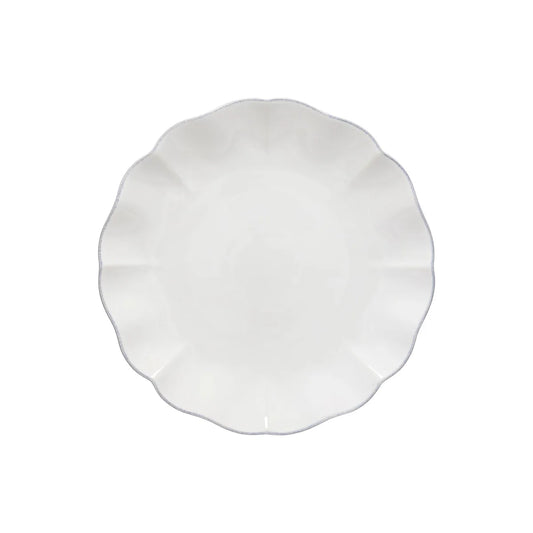 Costa Nova "Rosa" White Dinner Plate