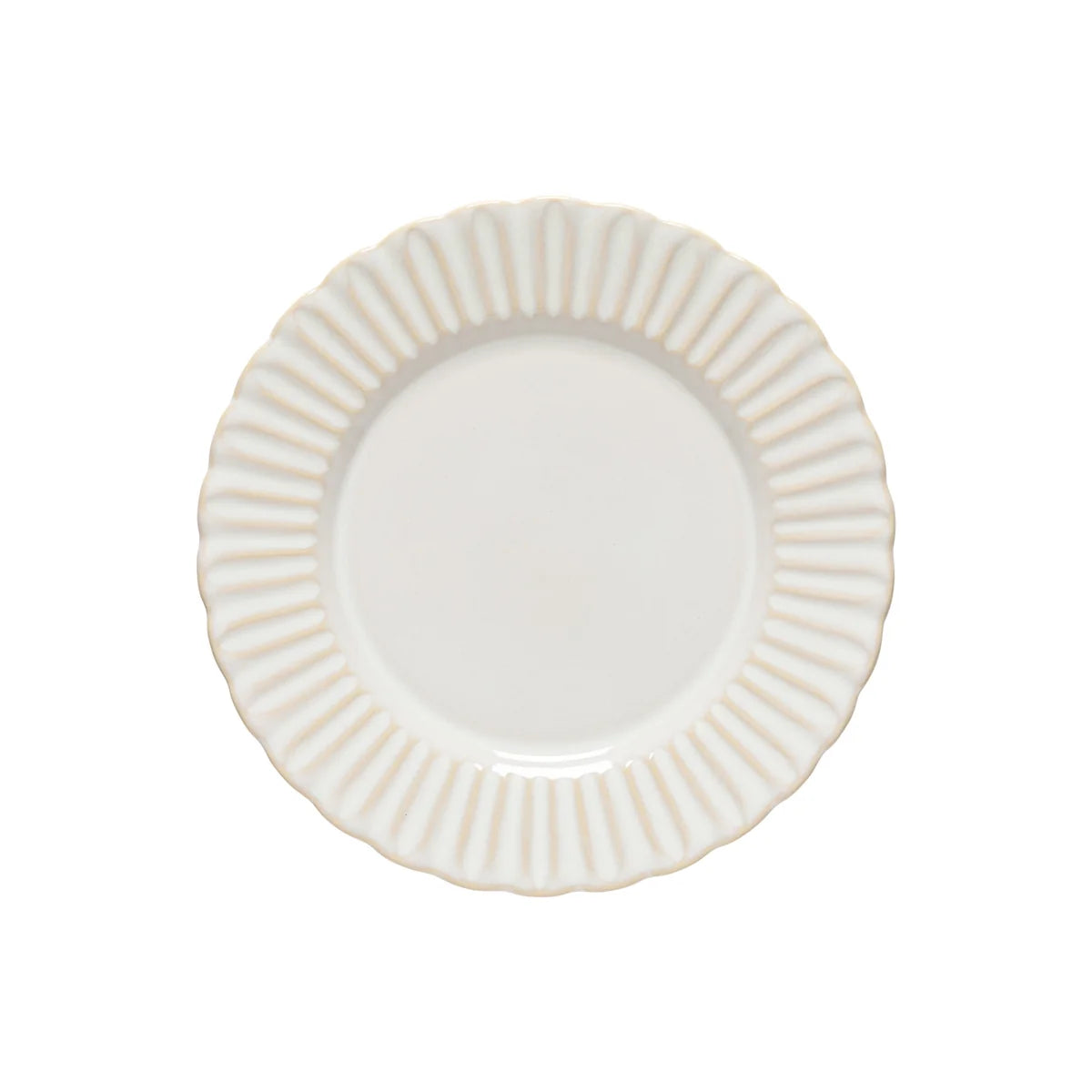 Costa Nova "Cristal" White Dinner Plate