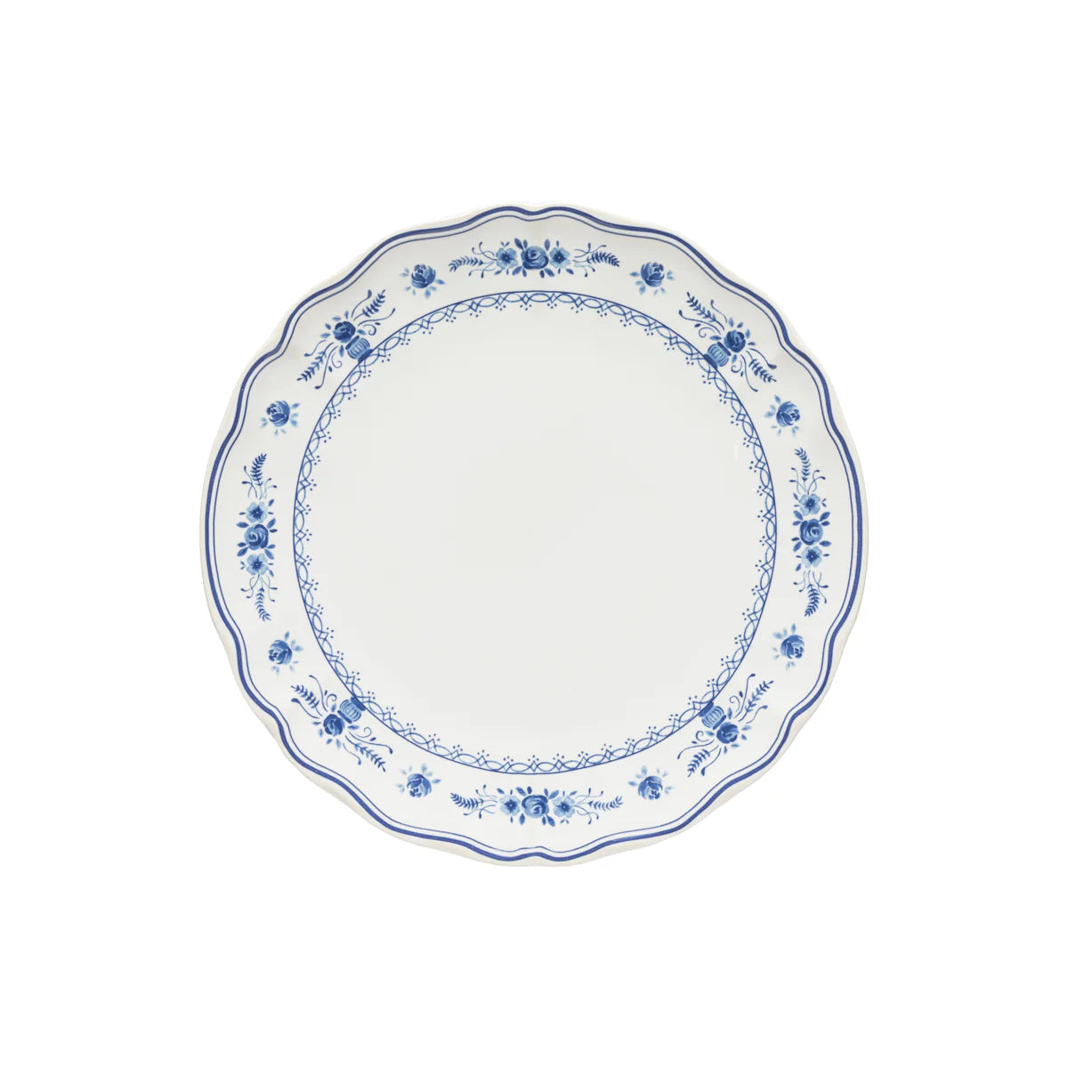 Costa Nova "Vila" Blue & White Dinner Plate