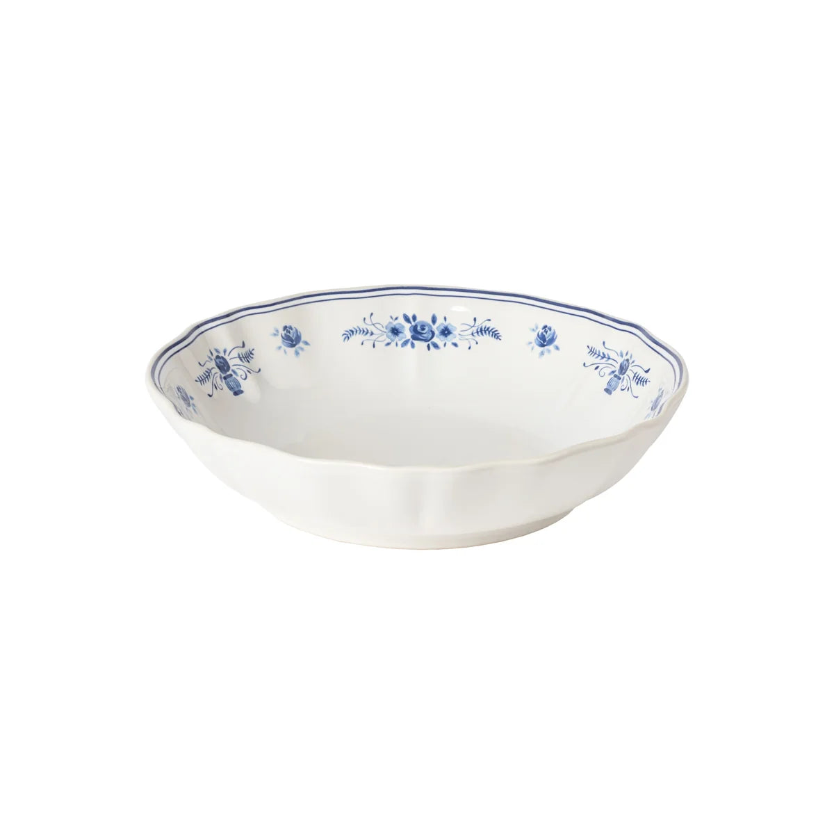 Costa Nova "Vila" Blue & White Pasta Bowl