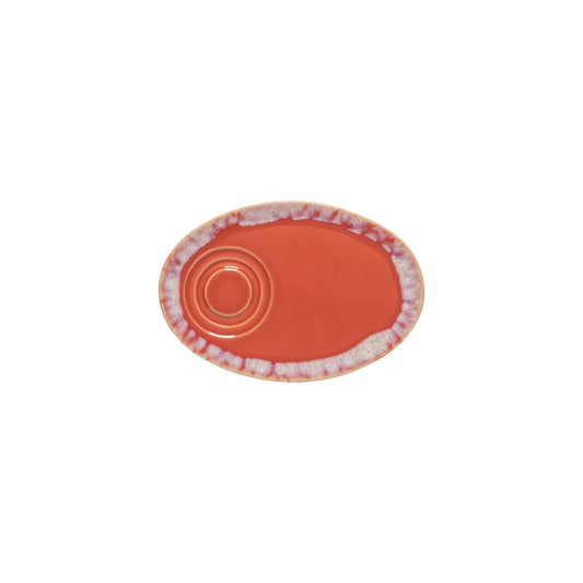 Costa Nova Oval Saucer Grespresso Sunset Red