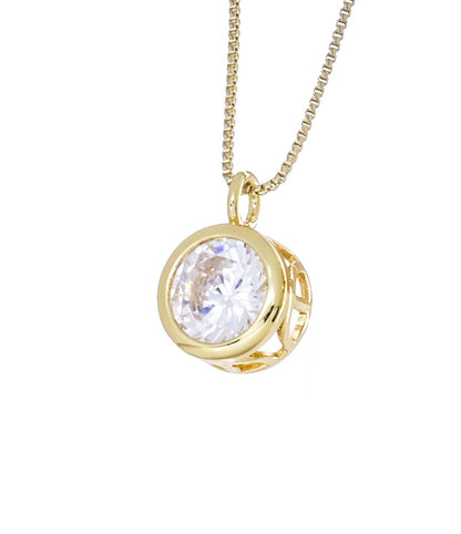 Jewel Pledge - 5A Top Quality Sparkly CZ Round Pendant For Jewelry,CPG3164