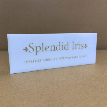 Splendid Iris - Branded Logo Block
