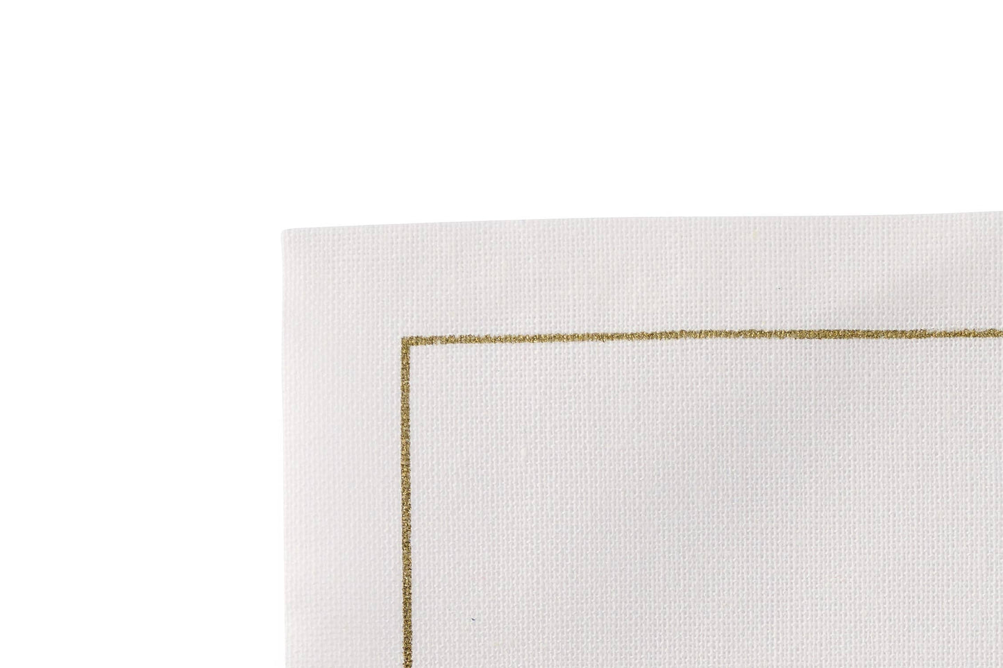 Table Theory (Formerly Toasting with Tara) - Cotton Cocktail Napkin Roll: Golden Salute (Gold "Cheers")