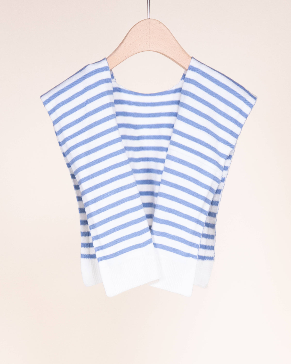 Original USA - Striped Preppy Mock Sweater Wrap