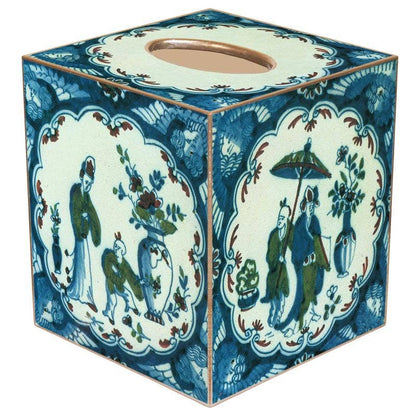 Marye-Kelley - TB418 Chinese Porcelain Tissue Box Cover