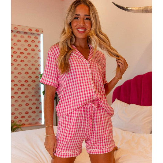 Lulu Mac PJ's - PINK GINGHAM