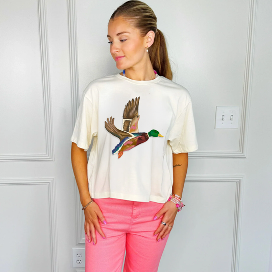 Poppy & Pine - Flying Mallard Crop Tee