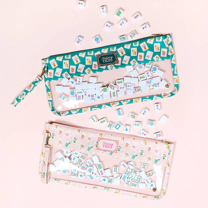 The Darling Effect - Mahjong Tile Keeper Pouch–It's Mahj Time Pink