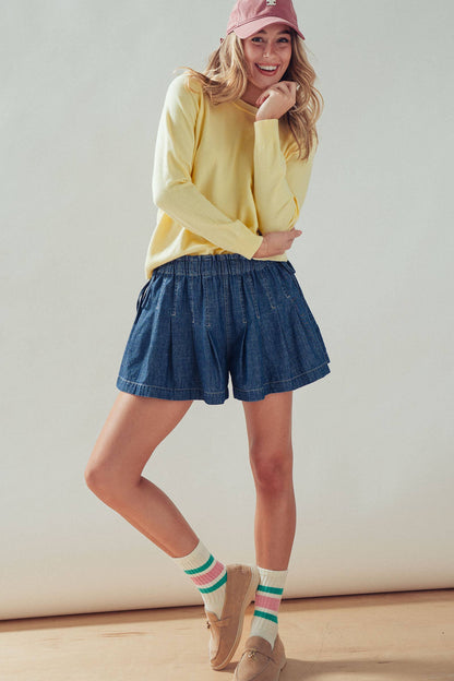 Urban Daizy - Soft Viscose Blend Crewneck Knit Pullover