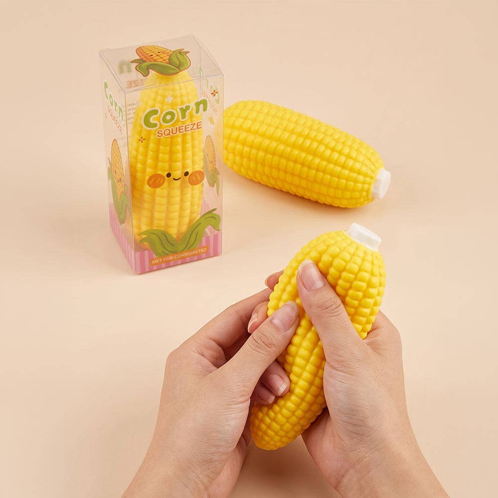 Sensibling Corp. - 12PCS - ASMR Crunchy Corn Shaped Crunching Sound Squeeze Squishy Stress Relief Toy